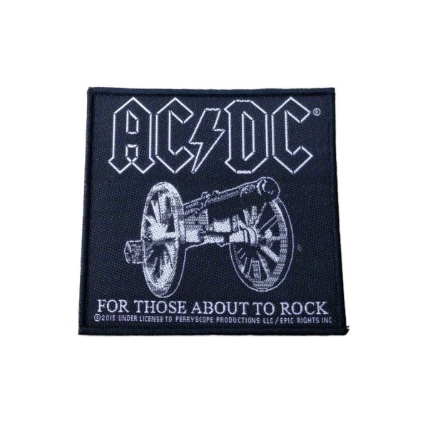 画像1: AC/DC パッチ／ワッペン エーシーディーシー For Those About To Rock BLACK (1)