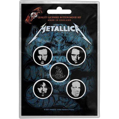 画像1: Metallica バッジ5個セット メタリカ Wherever I May Roam