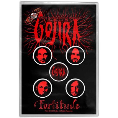 画像1: Gojira バッジ5個セット ゴジラ Fortitude