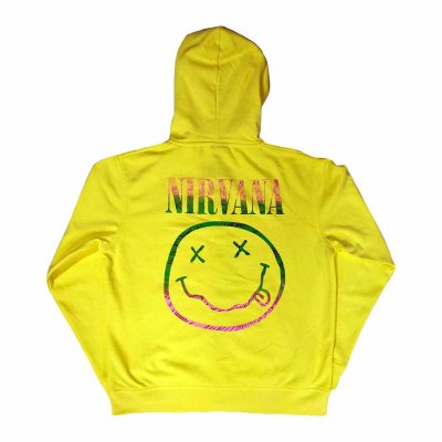 画像1: Nirvana ジップアップパーカー ニルヴァーナ Sorvet Ray Smiley [Back Print]