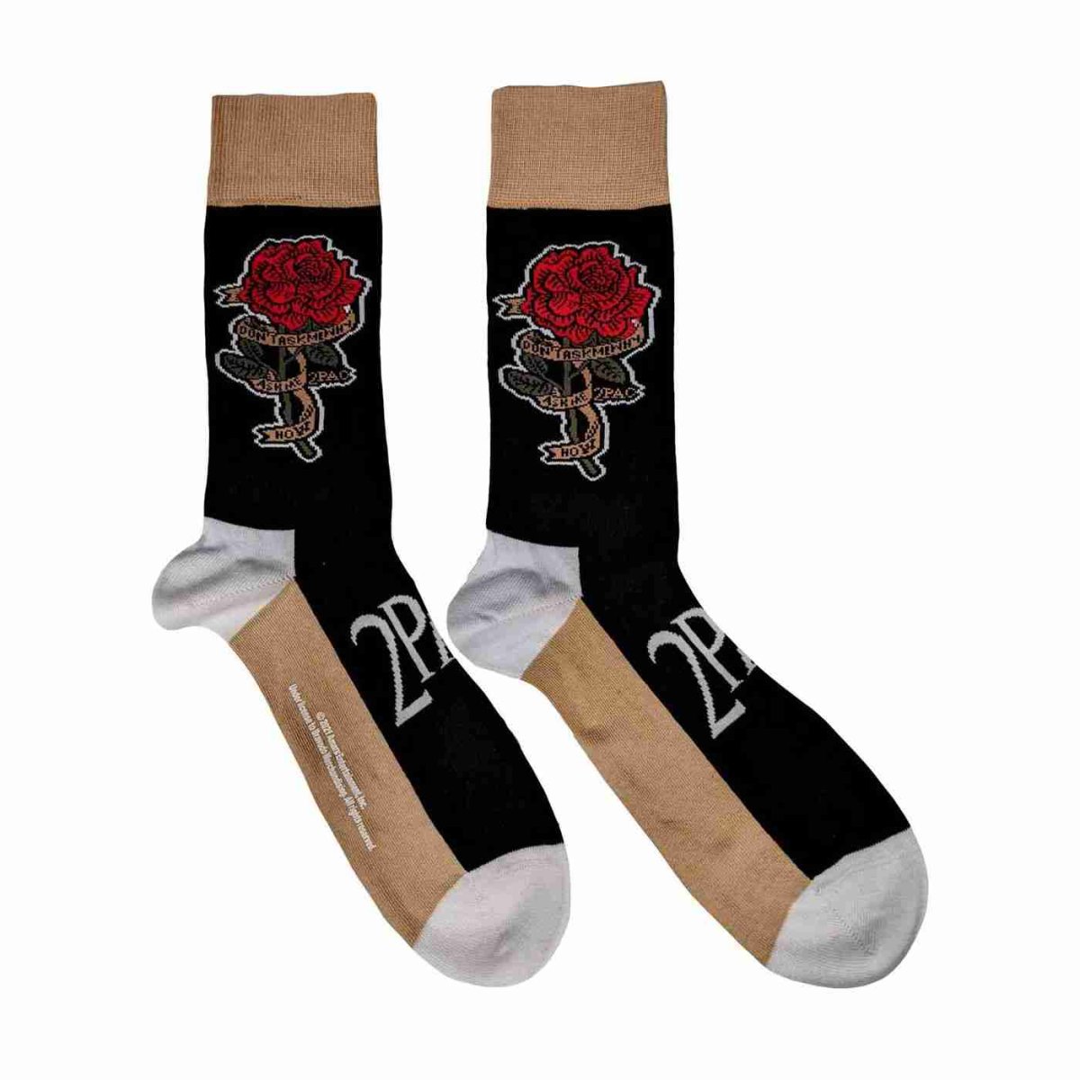 画像1: 2Pac ソックス 靴下 Tupac トゥーパック Rose (1)