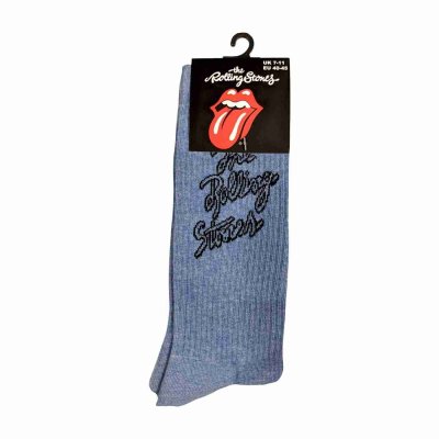 画像2: The Rolling Stones ソックス 靴下 ザ・ローリング・ストーンズ Script Logo