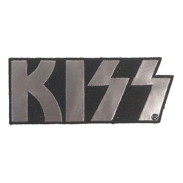 画像1: KISS アイロンパッチ／ワッペン キッス Chrome Logo (1)