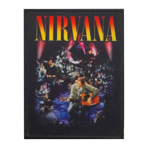 画像1: Nirvana パッチ／ワッペン ニルヴァーナ Unplugged Photo (1)