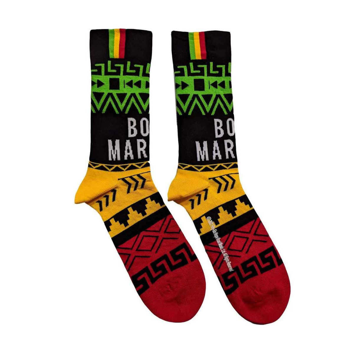 画像1: Bob Marley ソックス 靴下 ボブ・マーリー Press Play (1)
