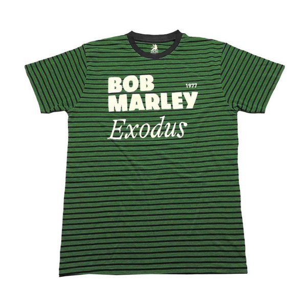画像1: Bob Marley Tシャツ ボブ・マーリー Exodus Striped (1)