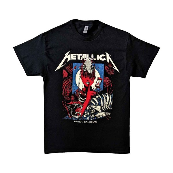 画像1: Metallica バンドTシャツ メタリカ Enter Sandman Poster (1)