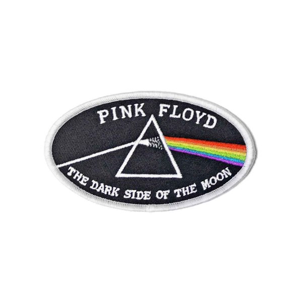 画像1: Pink Floyd アイロンパッチ／ワッペン ピンク・フロイド DSOTM Oval (1)