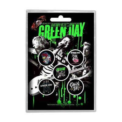 画像1: Green Day バッジ5個セット グリーン・デイ Revolution