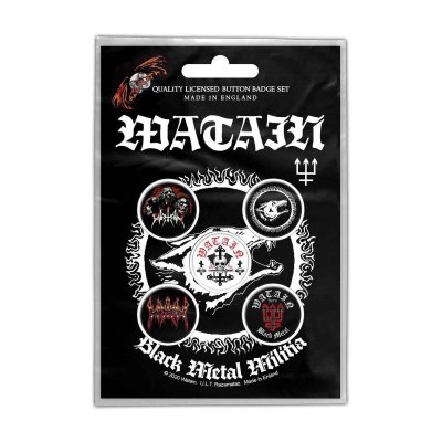 画像1: Watain バッジ5個セット ヴァーテイン Black Metal Militia