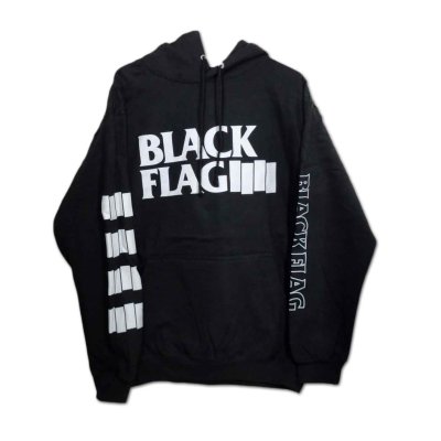 画像1: Black Flag プルオーバーパーカー ブラック・フラッグ Logo [Back Print]