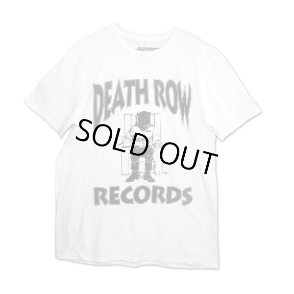 画像1: Death Row Records レーベルTシャツ デス・ロウ・レコード Logo WHITE (1)