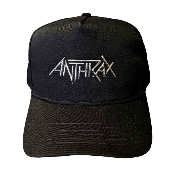 画像1: Anthrax スナップバックキャップ アンスラックス Chrome Logo (1)