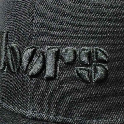 画像1: The Doors スナップバックキャップ ザ・ドアーズ Logo BLACK