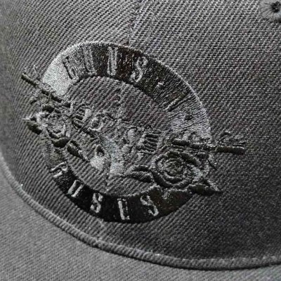 画像1: Guns N' Roses スナップバックキャップ ガンズ・アンド・ローゼス Circle Logo BLACK