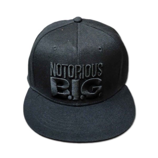 画像1: Notorious B.I.G. スナップバックキャップ ノトーリアスB.I.G. Logo BLACK (1)