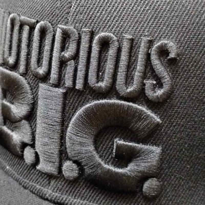 画像1: Notorious B.I.G. スナップバックキャップ ノトーリアスB.I.G. Logo BLACK