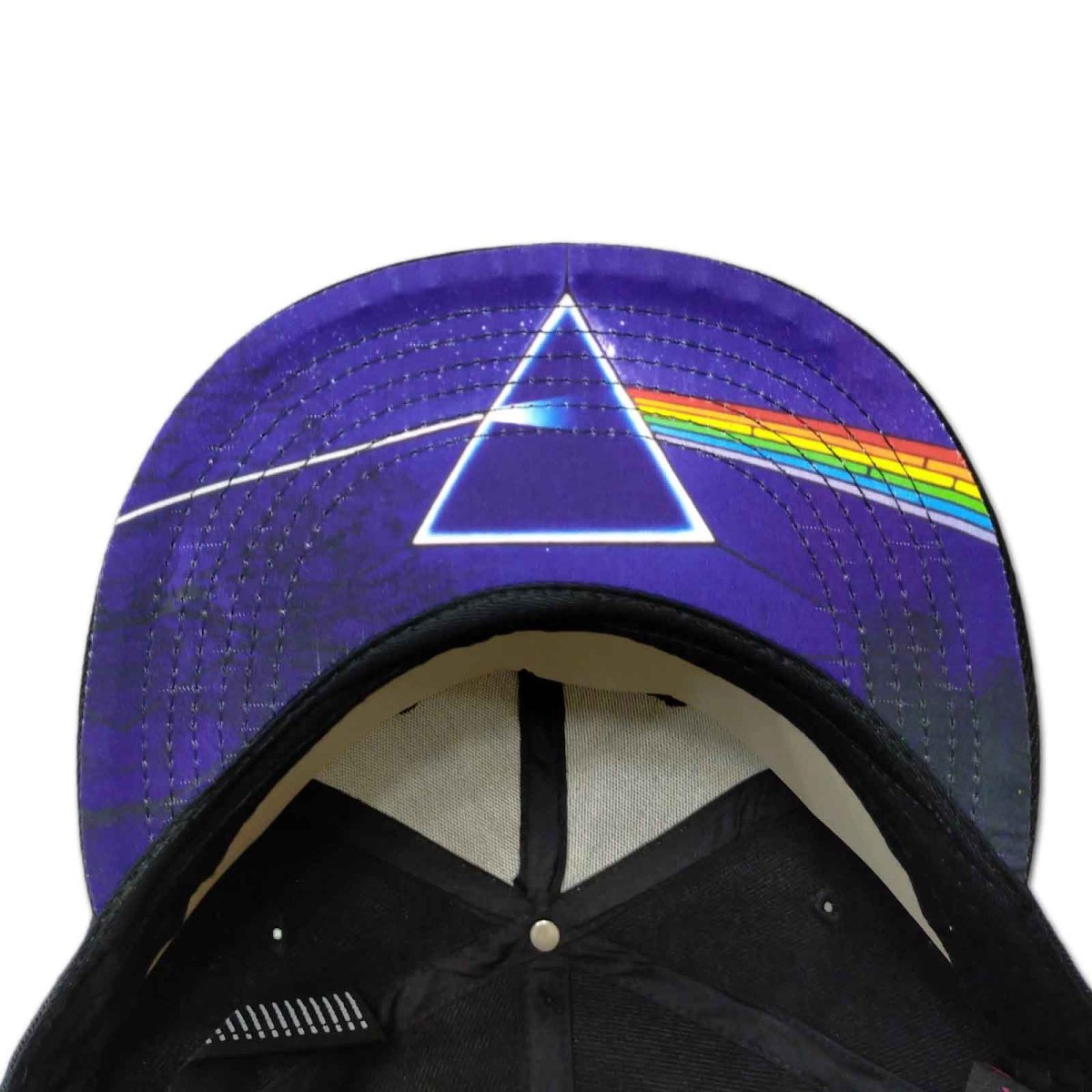 画像2: Pink Floyd スナップバックキャップ ピンク・フロイド Prism BLACK (2)