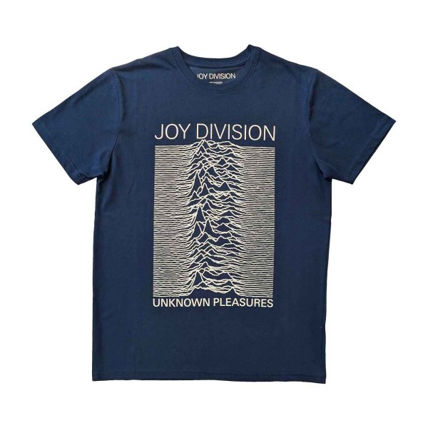 画像1: Joy Division バンドTシャツ ジョイ・ディヴィジョン Unknown Pleasures BLUE (1)