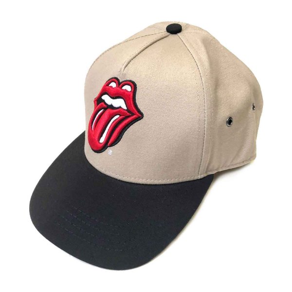 画像1: The Rolling Stones スナップバックキャップ ザ・ローリング・ストーンズ Classic Tongue SAND (1)