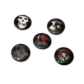 Misfits 缶バッジ ミスフィッツ Logo 1.5 Inch Button - バンドTシャツ