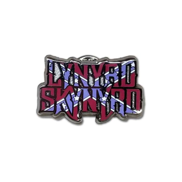 画像1: Lynyrd Skynyrd メタルピンバッジ レイナード・スキナード Flag Logo (1)
