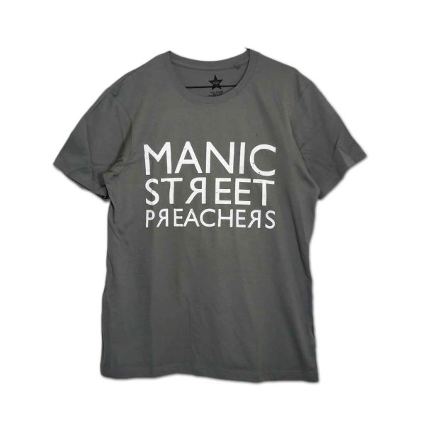 画像1: Manic Street Preachers バンドTシャツ マニック・ストリート・プリーチャーズ Reversed Logo (1)