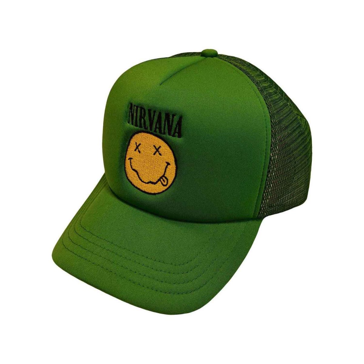 画像1: Nirvana メッシュスナップバックキャップ ニルヴァーナ Logo & Face (1)