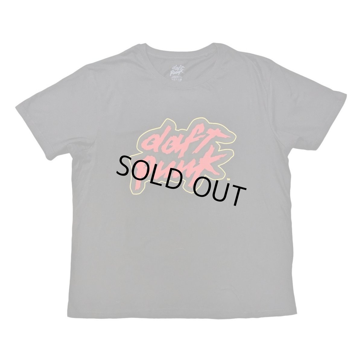 画像1: Daft Punk Tシャツ ダフト・パンク Red Logo BLACK (1)