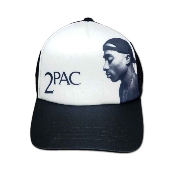 画像1: 2Pac メッシュスナップバックキャップ Tupac トゥーパック Photo (1)