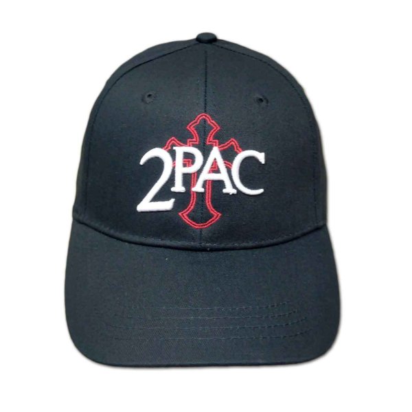 画像1: 2Pac スナップバックキャップ Tupac トゥーパック Cross Logo (1)