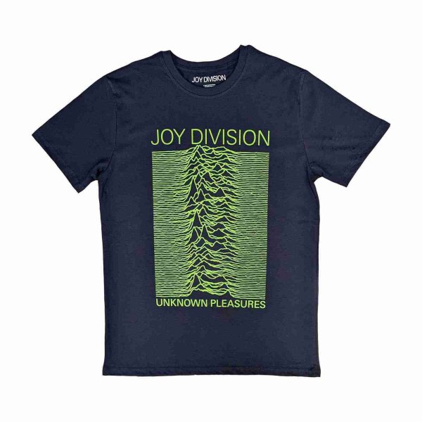 画像1: Joy Division バンドTシャツ ジョイ・ディヴィジョン Unknown Pleasures NAVY (1)
