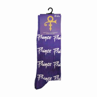画像1: Prince ソックス 靴下 プリンス Logo Repeat