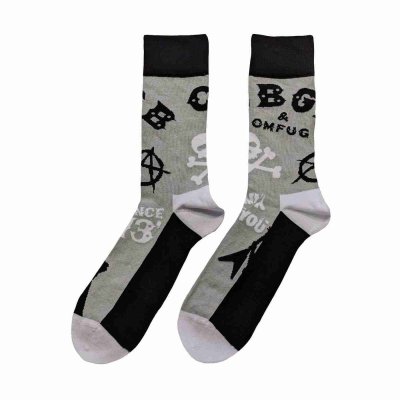 画像2: CBGB ソックス 靴下 シービージービー Logos GREY