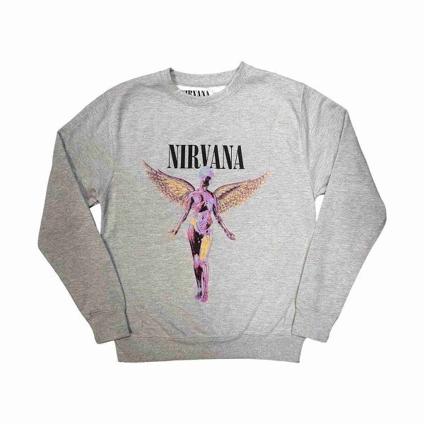 画像1: Nirvana スウェットシャツ ニルヴァーナ In Utero GREY (1)