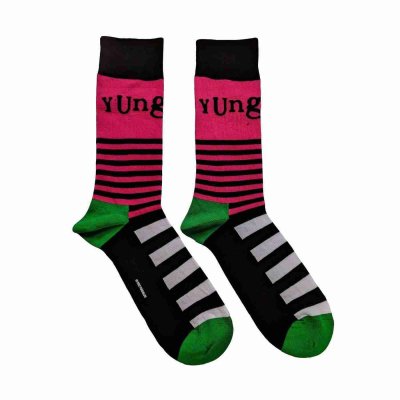 画像2: Yungblud ソックス 靴下 ヤングブラッド Logo & Stripes