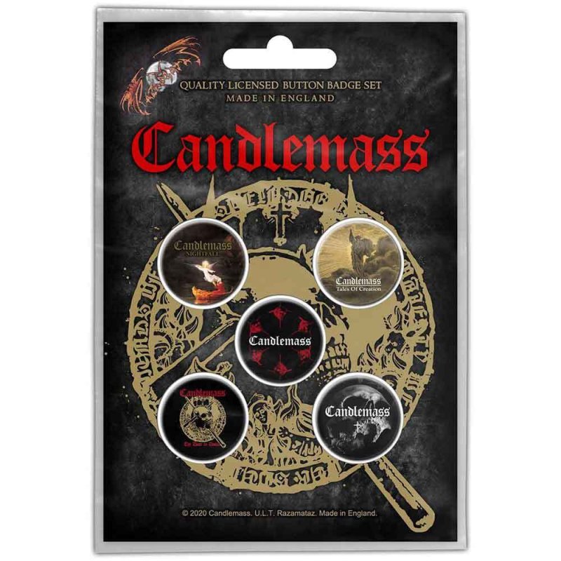 画像1: Candlemass バッジ5個セット キャンドルマス The Door To Doom