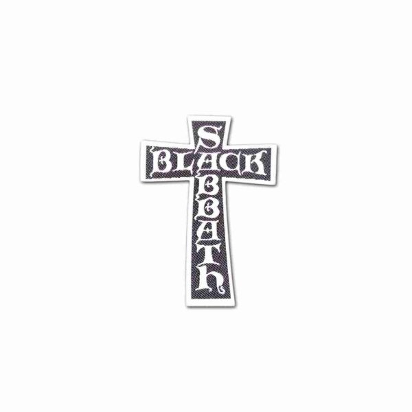 画像1: Black Sabbath パッチ／ワッペン ブラック・サバス Cross Logo Cut-Out (1)