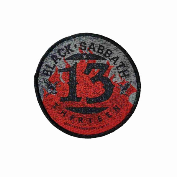 画像1: Black Sabbath パッチ／ワッペン ブラック・サバス 13 Flames (1)