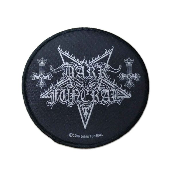 画像1: Dark Funeral パッチ／ワッペン ダーク・フューネラル Circular Logo (1)