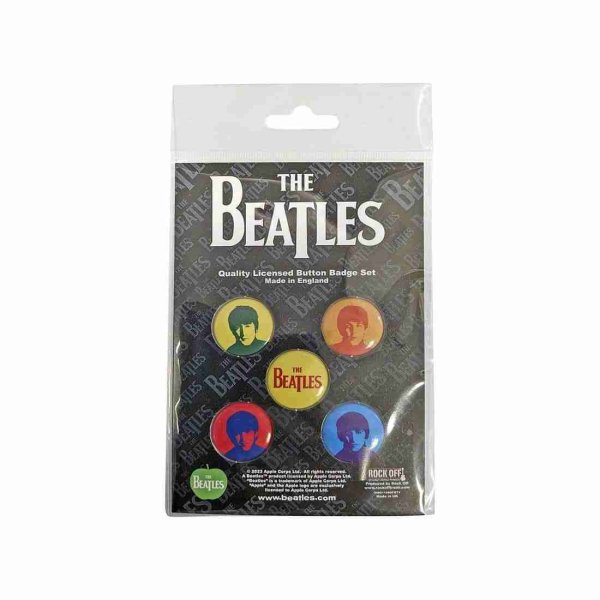 画像1: The Beatles バッジ5個セット ザ・ビートルズ JPGR Coloured (1)