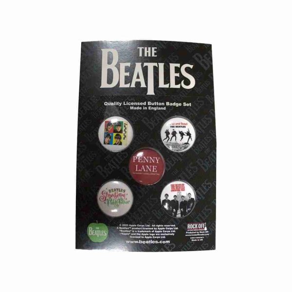 画像1: The Beatles バッジ5個セット ザ・ビートルズ Liverpool (1)