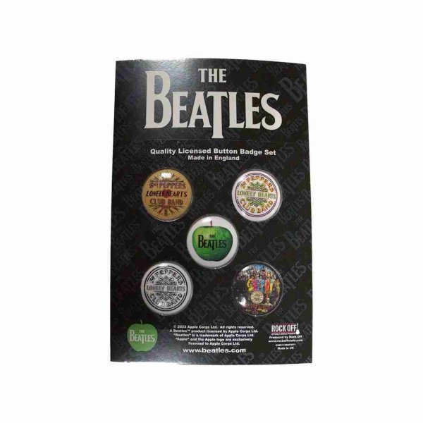 画像1: The Beatles バッジ5個セット ザ・ビートルズ Sgt Pepper (1)