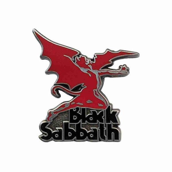 画像1: Black Sabbath ピンバッジ ブラック・サバス Logo & Demon (1)