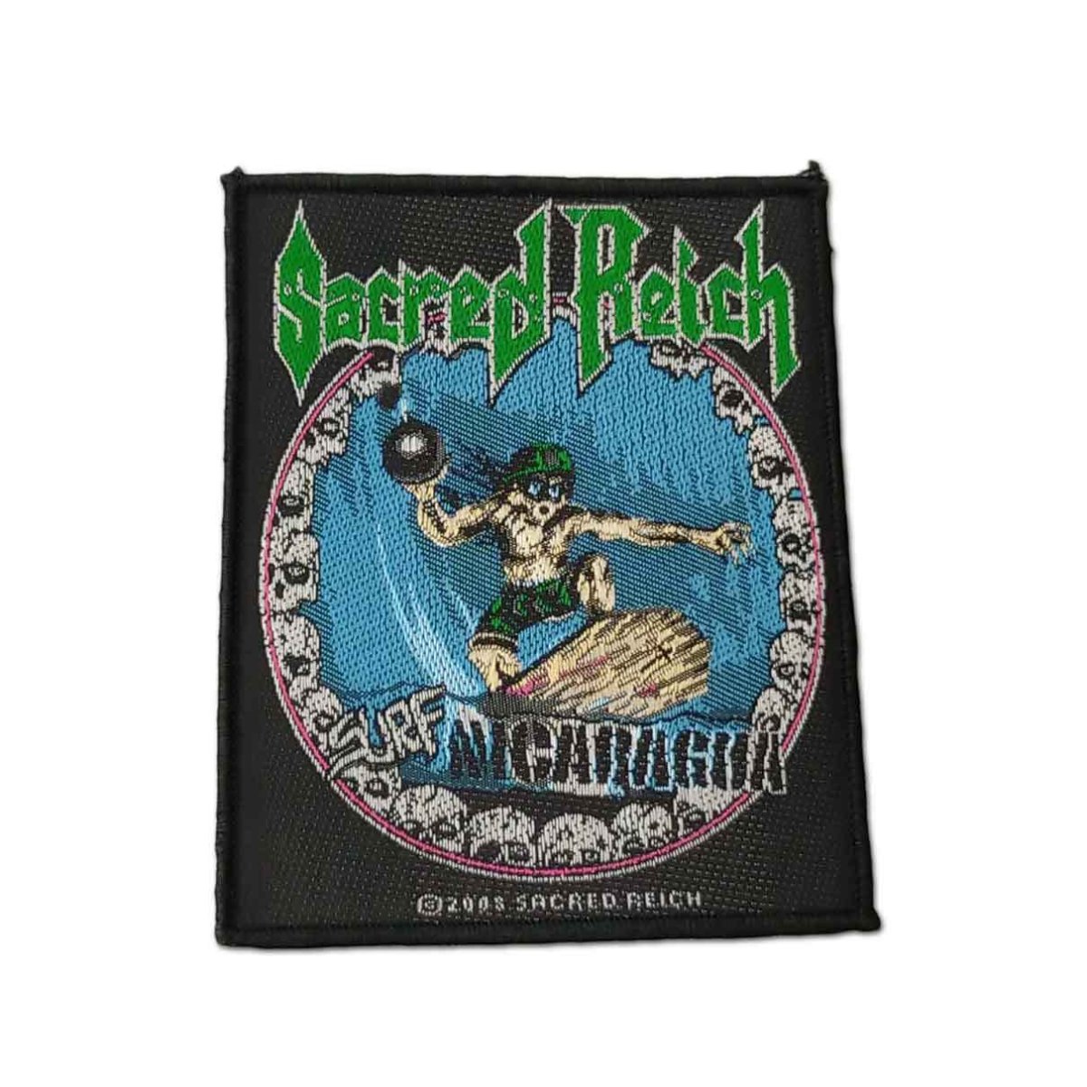 画像1: Sacred Reich パッチ／ワッペン セイクレッド・ライク Surf Nicaragua (1)
