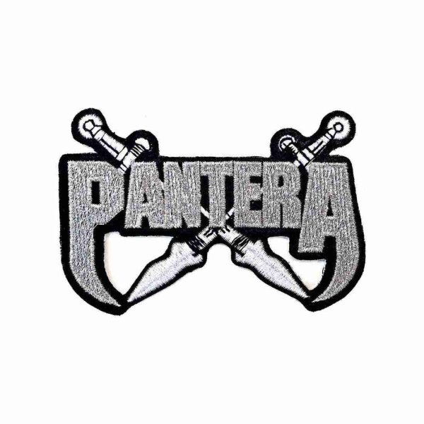 画像1: Pantera アイロンパッチ／ワッペン パンテラ Silver Swords (1)