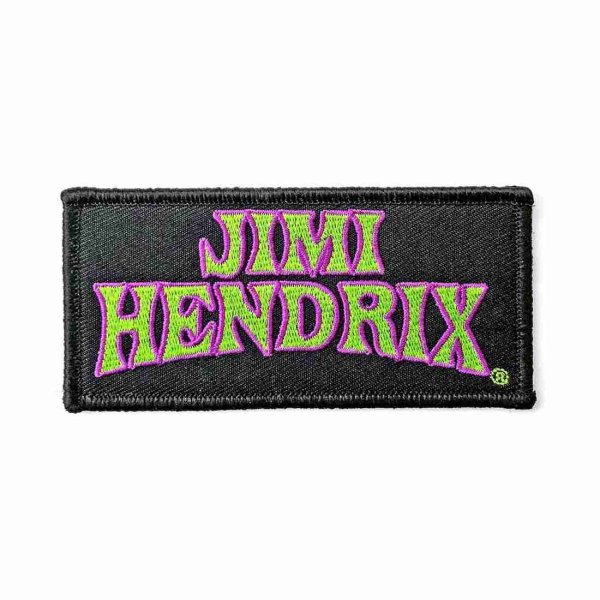 画像1: Jimi Hendrix アイロンパッチ／ワッペン ジミ・ヘンドリックス Arched Logo (1)