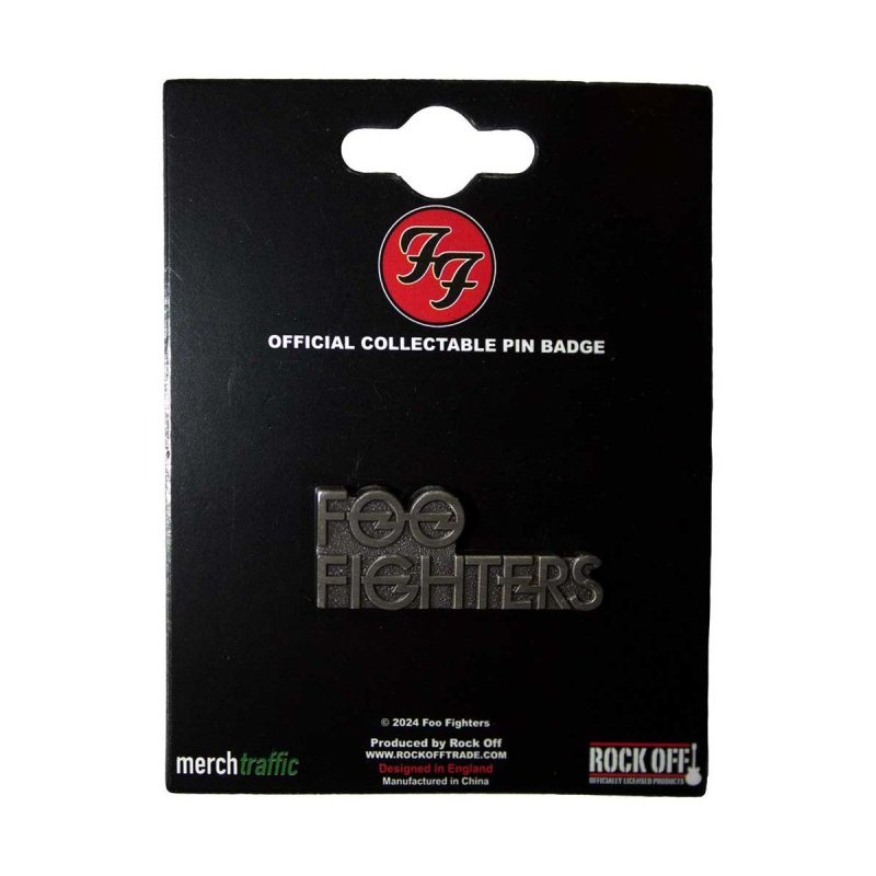 画像1: Foo Fighters メタルピンバッジ フー・ファイターズ Stacked Logo