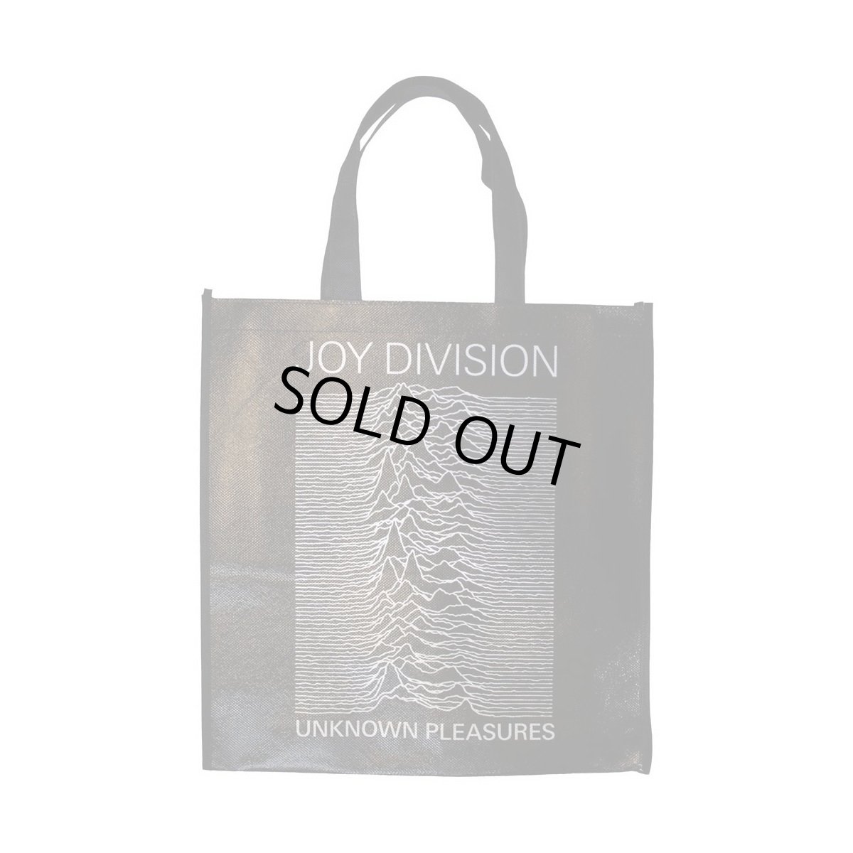 画像1: Joy Division エコバッグ トートバッグ ジョイ・ディヴィジョン Unknown Pleasures ＜セール特価商品＞ (1)