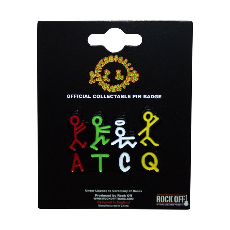 画像1: A Tribe Called Quest メタルピンバッジ ア・トライブ・コールド・クエスト Stick Figures Logo